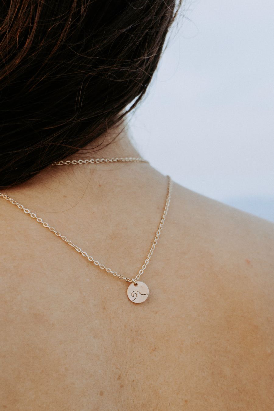 Wave Coin Necklace
